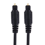 Digitales Audio-Glasfaserkabel Toslink, Außendurchmesser: 4,0 mm (vergoldet), 1,5 m