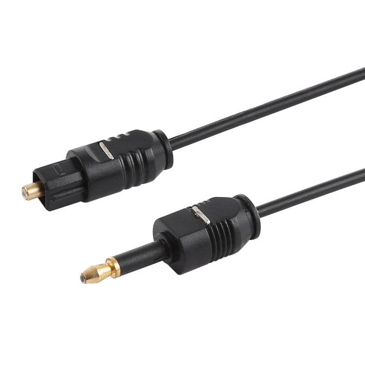 TOSLink Männlich zu 3,5 mm Männlich Digitales optisches Audiokabel, Länge: 0,8 m, Außendurchmesser: 2,2 mm
