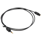 TOSLink Männlich zu 3,5 mm Männlich Digitales optisches Audiokabel, Länge: 0,8 m, Außendurchmesser: 2,2 mm