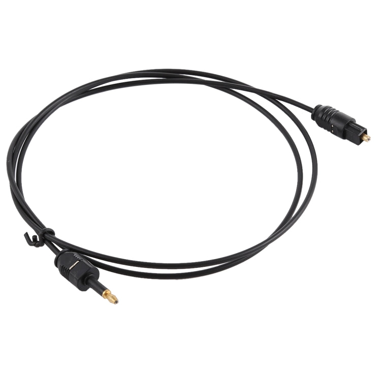 TOSLink Männlich zu 3,5 mm Männlich Digitales optisches Audiokabel, Länge: 0,8 m, Außendurchmesser: 2,2 mm