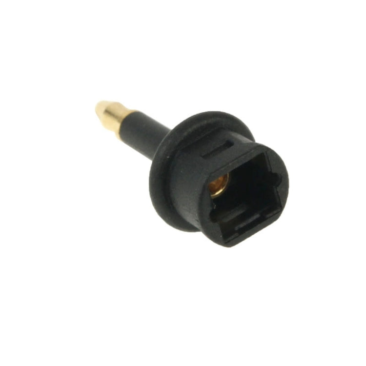 Vergoldeter quadratischer zu rundem 3,5mm Glasfaseradapter, 90 Grad Digital Audio Glasfaser