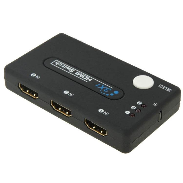 Mini 3x1 HD 1080P HDMI V1.3 Umschalter mit Fernbedienung für HDTV / STB / DVD / Beamer / DVR, 1x3 HDMI V1.3