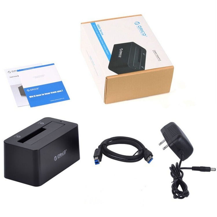 ORICO 6619US3 5Gbps Super Speed USB 3.0 zu SATA Festplatten-Dockingstation für 2,5 Zoll / 3,5 Zoll Festplatte, 6619US3