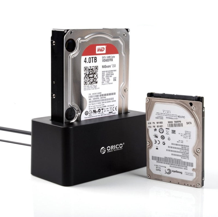 ORICO 6619US3 5Gbps Super Speed USB 3.0 zu SATA Festplatten-Dockingstation für 2,5 Zoll / 3,5 Zoll Festplatte, 6619US3