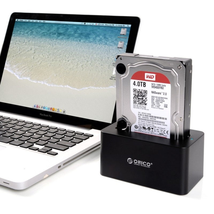 ORICO 6619US3 5Gbps Super Speed USB 3.0 zu SATA Festplatten-Dockingstation für 2,5 Zoll / 3,5 Zoll Festplatte, 6619US3