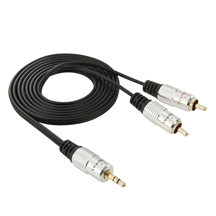 3,5mm Klinke Stereo zu 2 RCA Stecker Audiokabel, Länge: 1,5m, 2 RCA, Länge: 1,5m