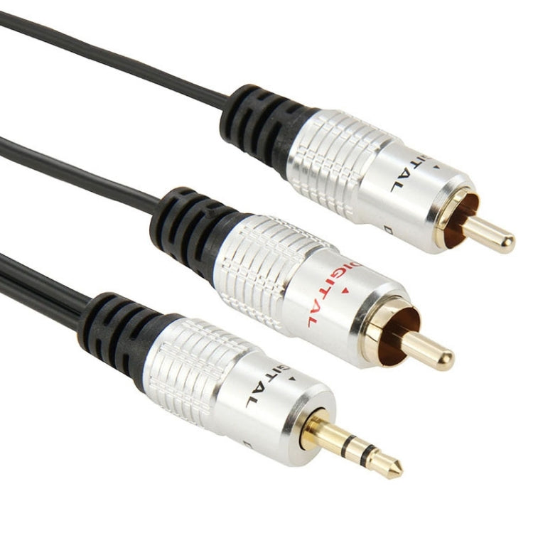 3,5mm Klinke Stereo zu 2 RCA Stecker Audiokabel, Länge: 3m, 2 RCA, Länge: 3m