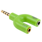 3,5mm Stereo Stecker zu 3,5mm Kopfhörer- & Mikrofon Buchse Splitter Adapter