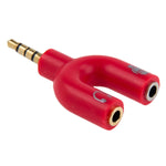 3,5mm Stereo Stecker zu 3,5mm Kopfhörer- & Mikrofon Buchse Splitter Adapter