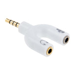3,5mm Stereo Stecker zu 3,5mm Kopfhörer- & Mikrofon Buchse Splitter Adapter