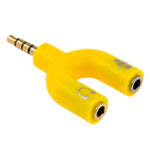 3,5mm Stereo Stecker zu 3,5mm Kopfhörer- & Mikrofon Buchse Splitter Adapter