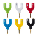 3,5mm Stereo Stecker zu 3,5mm Kopfhörer- & Mikrofon Buchse Splitter Adapter