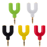 3,5mm Stereo Stecker zu Doppel 3,5mm Stereo Buchse Splitter Adapter