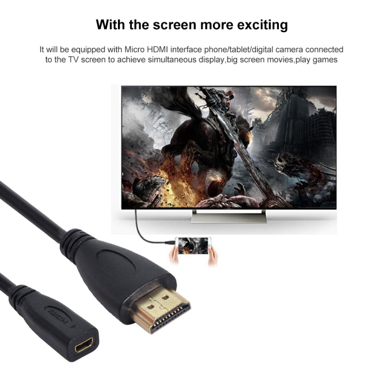 20cm HDMI Stecker zu Micro HDMI Buchse Adapterkabel, HDMI zu Micro HDMI