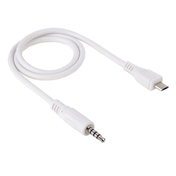 3,5mm Stecker zu Micro USB Stecker Audio AUX Kabel, Länge: ca. 50cm, Micro USB 50cm