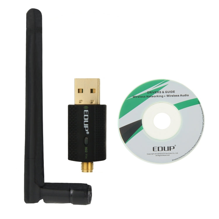EDUP EP-N1581 Mini USB Wifi 802.11n/g/b 300Mbps 2,4GHz Drahtlosadapter Externe Antenne, EP-N1581