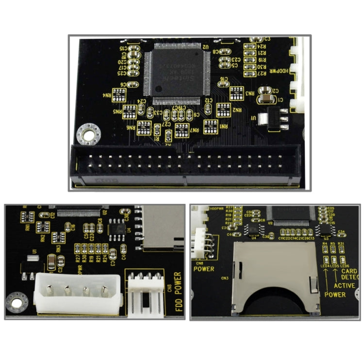 SD/ SDHC/ MMC zu 3,5 Zoll 40-Pin Stecker IDE Adapterkarte, SD zu 40-Pin Stecker IDE