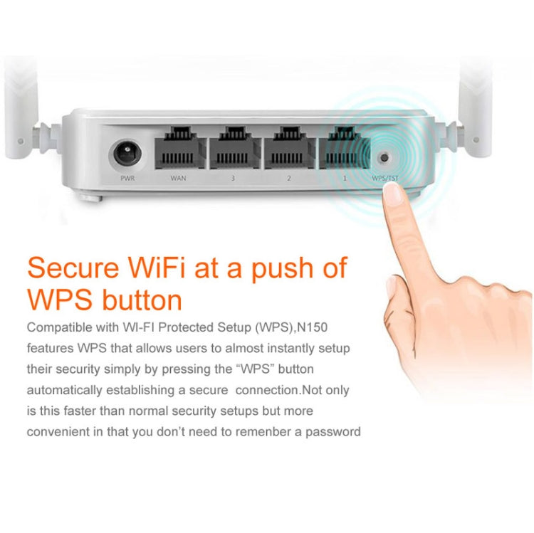 Tenda N301 Wireless N300 Router mit einfacher Einrichtung, Geschwindigkeit bis zu 300 Mbit/s, N301