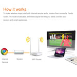 Tenda N301 Wireless N300 Router mit einfacher Einrichtung, Geschwindigkeit bis zu 300 Mbit/s, N301
