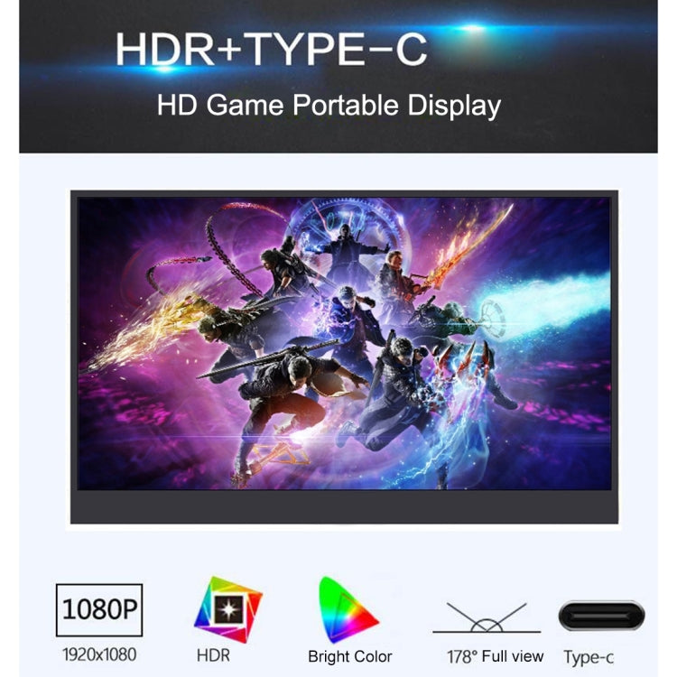 15,6 Zoll 1080P LED Portable Display mit HDR-Unterstützung, 15,6 Zoll 1080P