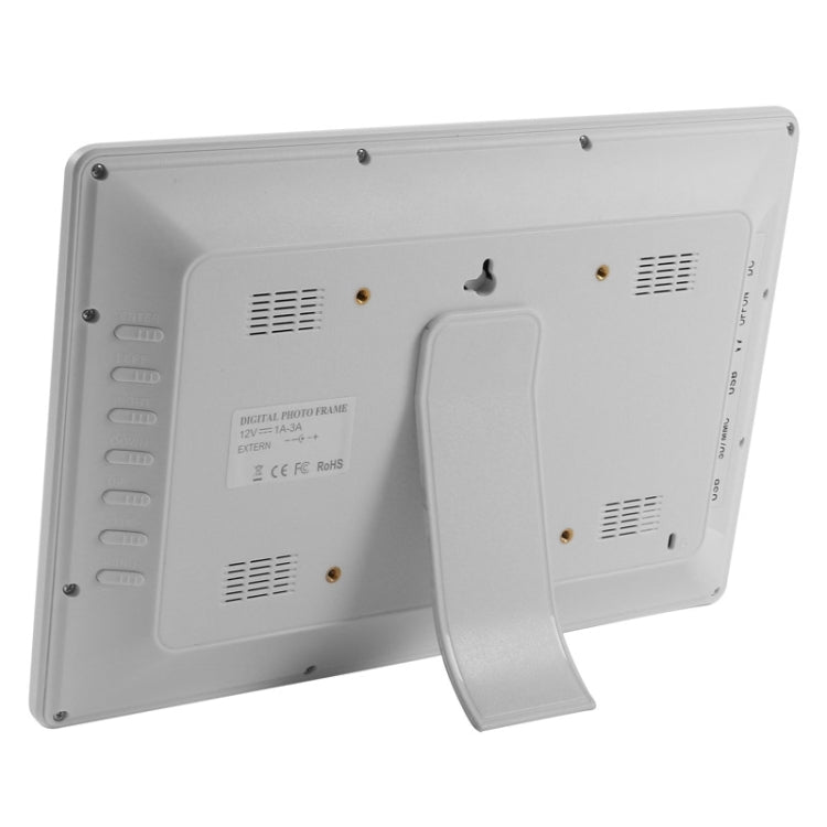 12 Zoll LED-Display Multimedia Digitaler Fotorahmen mit Ständer und Musik- & Film-Player, unterstützt USB / SD / Micro SD / MMC / MS / XD Karten-Eingang