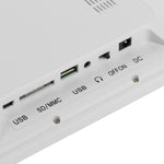 12 Zoll LED-Display Multimedia Digitaler Fotorahmen mit Ständer und Musik- & Film-Player, unterstützt USB / SD / Micro SD / MMC / MS / XD Karten-Eingang