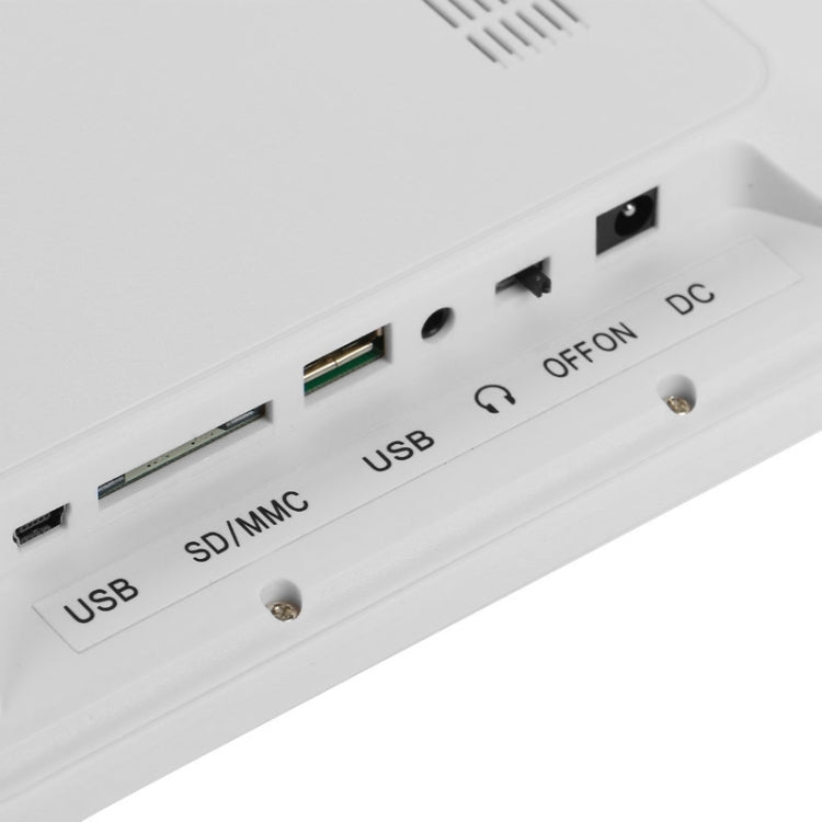 12 Zoll LED-Display Multimedia Digitaler Fotorahmen mit Ständer und Musik- & Film-Player, unterstützt USB / SD / Micro SD / MMC / MS / XD Karten-Eingang