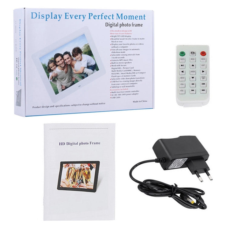 10,1 Zoll HD Widescreen Digitaler Bilderrahmen mit Ständer & Fernbedienung, Allwinner E200, Wecker / MP3 / MP4 / Film-Player, 10,1 Zoll Allwinner E200, 10,1 Zoll/HSD-P503
