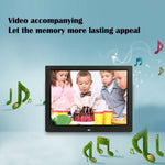 14 Zoll LED-Display Multimedia Digitaler Fotorahmen mit Halterung & Musik & Film-Player, unterstützt USB / SD / MS / MMC Karteneingabe