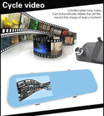 Full HD 1080P 4,3 Zoll Bildschirm Dual-Kamera Fahrzeug-DVR, 140 Grad Weitwinkel-Ansicht, unterstützt Nachtsicht / Parküberwachung / Loop-Aufnahme / Bewegungserkennung / G-Sensor / TF-Karte, 4,3 Zoll