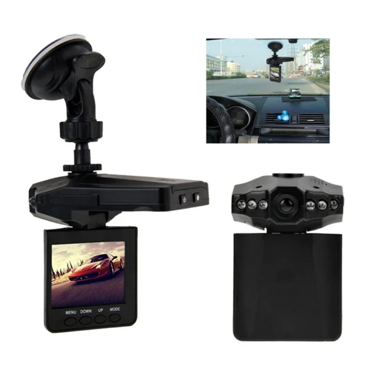 2,5-Zoll-Bildschirm HD-Videorekorder, 6 LED-Leuchten, AVI-Videoformat, SD-Kartenunterstützung, Loop-Aufnahmefunktion (Generalplus-Schema), 2,5 Zoll