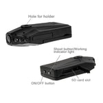 2,5-Zoll-Bildschirm HD-Videorekorder, 6 LED-Leuchten, AVI-Videoformat, SD-Kartenunterstützung, Loop-Aufnahmefunktion (Generalplus-Schema), 2,5 Zoll