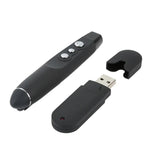PP-1000 Multimedia-Präsentationsfernbedienung PowerPoint Clicker 2,4-GHz-RF-Laserpointer mit USB-Empfänger