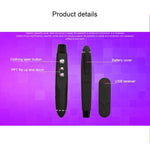PP-1000 Multimedia-Präsentationsfernbedienung PowerPoint Clicker 2,4-GHz-RF-Laserpointer mit USB-Empfänger