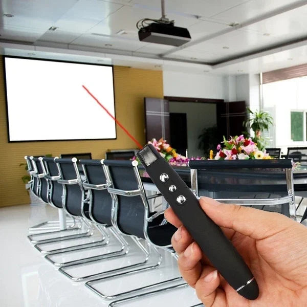 PP-1000 Multimedia-Präsentationsfernbedienung PowerPoint Clicker 2,4-GHz-RF-Laserpointer mit USB-Empfänger