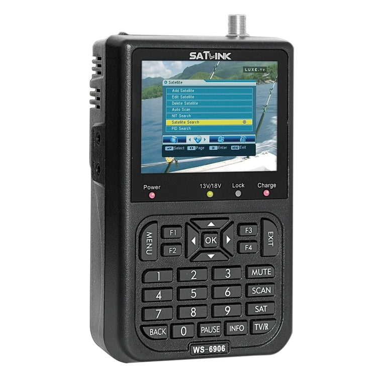 SATLINK WS6906 3,5 Zoll LCD-Farbdisplay Tragbares digitales Satellitenmessgerät, WS6906