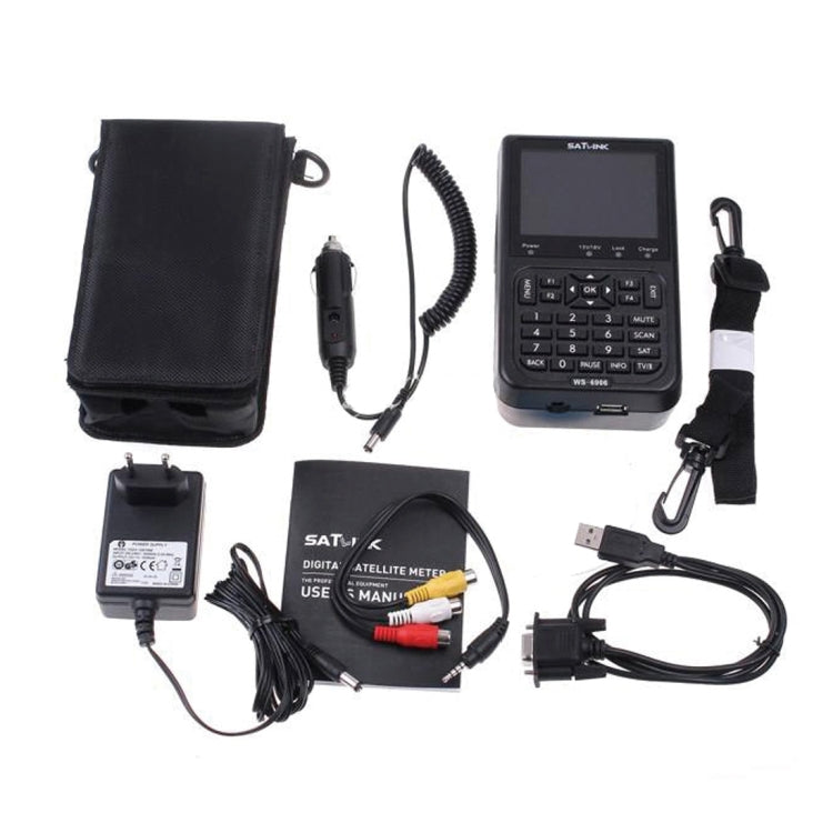 SATLINK WS6906 3,5 Zoll LCD-Farbdisplay Tragbares digitales Satellitenmessgerät, WS6906