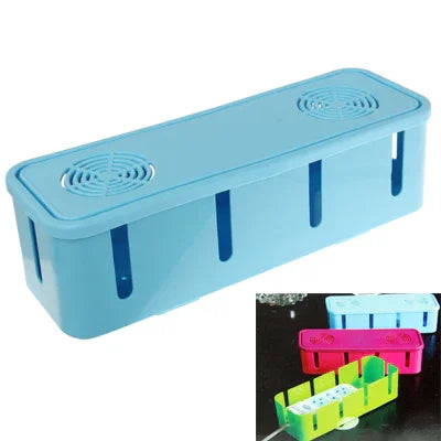 Aufbewahrungsbox für Kabelaufwickler und Steckdosen, Größe: 265 x 88 x 75 mm, Kabelaufwickler- und Steckdosen-Organizer