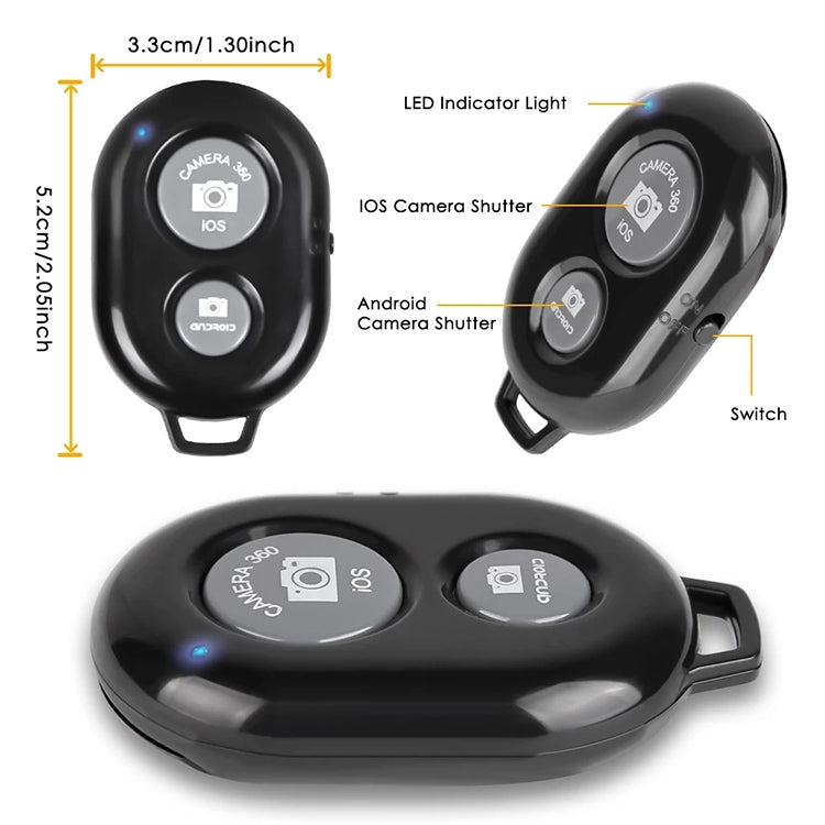 BRCMCOM Chip Universelle Bluetooth 3.0 Fernbedienung Kamera-Auslöser Selbstauslöser, Grün, Gelb, Weiß, Schwarz, Blau, Rot