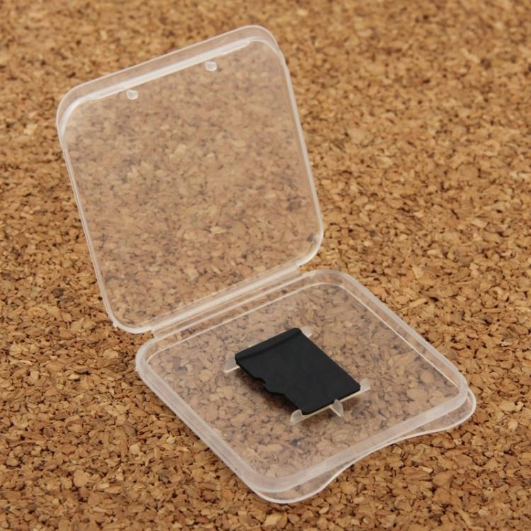 100 Stück transparente Aufbewahrungsboxen aus Kunststoff für Micro-SD-Karten (TF-Karten), TF-Karten
