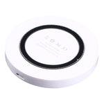 Universal QI Standard Round Wireless Charging Pad (White + Red), White + Black, Black + Blue, Black + Red, White, Black + White, Black + Orange, Grey+Black, White + Red