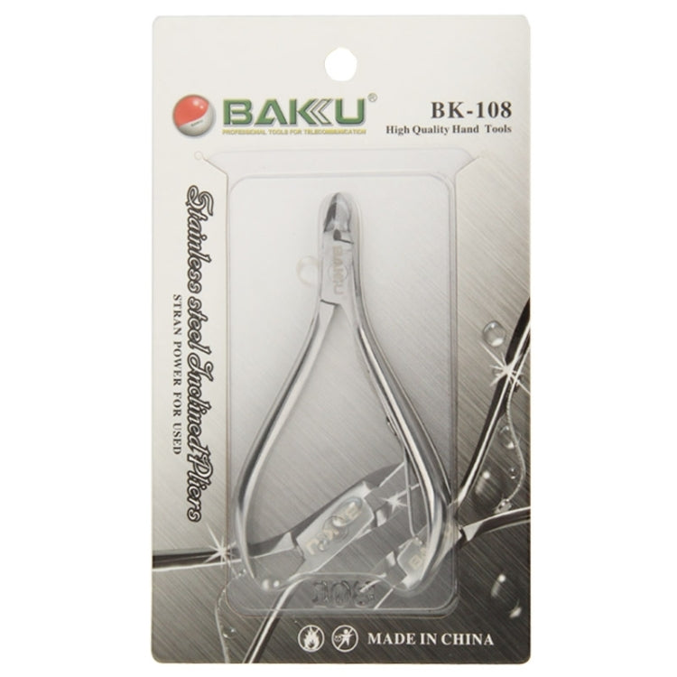 Baku BK-108 Hochwertige Edelstahl Gerade Backen Mini Mikro Präzisionszange Drahtschneider Kneifzange, BK-108