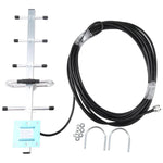 GSM-Yagi-Antenne (824–960 MHz), 12 dBi, N-Stecker, Kabellänge: 15 m, 824–960 MHz, N-Stecker