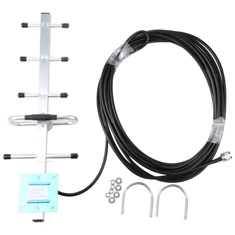 GSM-Yagi-Antenne (824–960 MHz), 12 dBi, N-Stecker, Kabellänge: 15 m, 824–960 MHz, N-Stecker