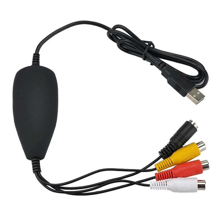 Ezcap USB 2.0 Videoaufnahmegerät, unterstützt das MPEG-2-Aufnahmeformat, TV-System: PAL/NTSC