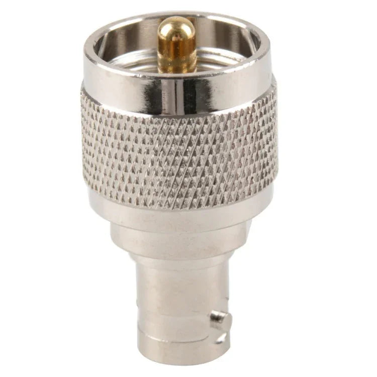 UG-273 UHF-Stecker auf BNC-Buchse, vernickelter Adapter, UHF-Stecker auf BNC-Buchse