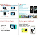 H9 4K Ultra HD1080P 12MP 2 Zoll LCD-Bildschirm WiFi Sportkamera, 170 Grad Weitwinkelobjektiv, 30m wasserdicht, H9 4K (Gelb), H9 4K (Weiß), H9 4K (Silber), H9 4K (Blau), H9 4K (Gold), H9 4K (Pink), H9 4K (Schwarz)