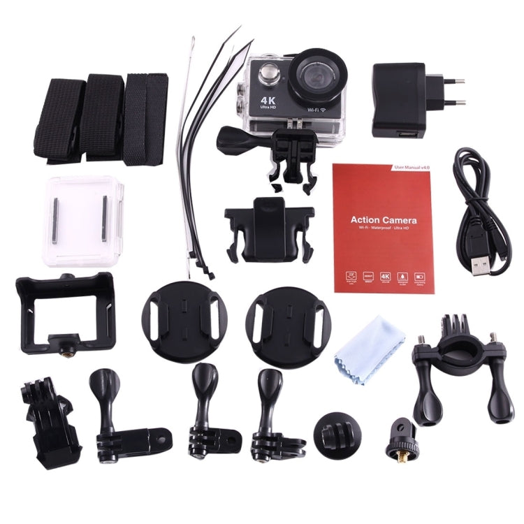 H9 4K Ultra HD1080P 12MP 2 Zoll LCD-Bildschirm WiFi Sportkamera, 170 Grad Weitwinkelobjektiv, 30m wasserdicht, H9 4K (Gelb), H9 4K (Weiß), H9 4K (Silber), H9 4K (Blau), H9 4K (Gold), H9 4K (Pink), H9 4K (Schwarz)