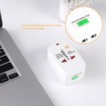 All-in-1 (EU + AU + UK + US Stecker) Weltweiter Universeller Reiseadapter, Reiseadapter