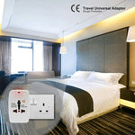 All-in-1 (EU + AU + UK + US Stecker) Weltweiter Universeller Reiseadapter, Reiseadapter